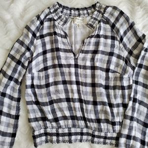 Cloth and stone anthropologie gingham top
